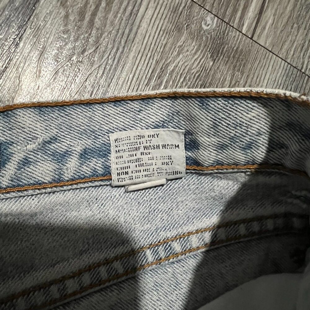 Jordache Basics 90s Acid Wash Jeans 11/12 (27x28.5) Made in Hong Kong - Picture 4 of 10
